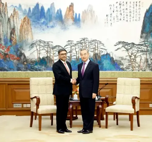 Chinese Foreign Minister Engages with Indian Foreign Secretary Misri, Urges Both Nations to 'Embrace the Moment'