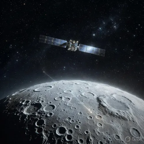 Chinese satellite Gande-1 films SpaceX Falcon 9 debris hitting moon