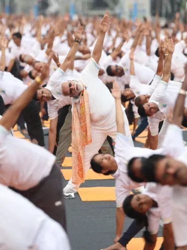 Chirag Paswan Hails PM Modi's Yoga Day Event in Kolkata