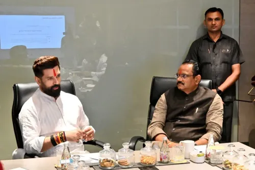 Chirag Paswan Meets Gujarat Agri Minister in Ahmedabad