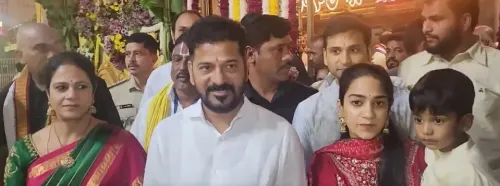 Did Civil Aviation Minister Ram Mohan Naidu and T'gana CM Reddy Offer Prayers at Tirumala Temple?