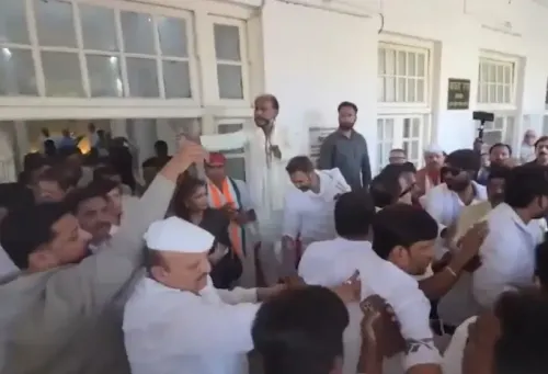 Congress UP headquarters clash mars Aradhana Misra Mona's swearing-in