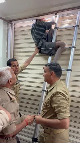 गाजियाबाद: चोरी के इरादे से क्लीनिक में घुसे युवक की जान फायर सर्विस ने बचाई