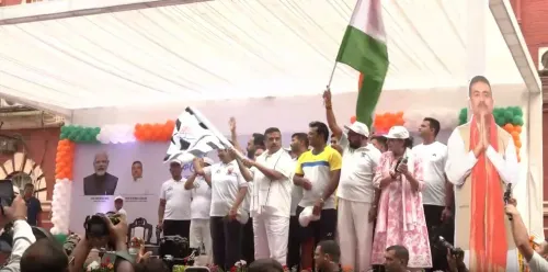 Kolkata Yoga Day 2026: CM Adhikari flags off 3-day event with marathon