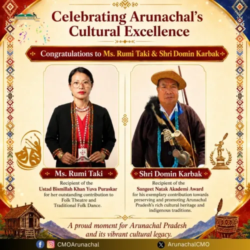 CM Arunachal congratulates Rumi Taki, Domin Karbak on Sangeet Natak Akademi honours