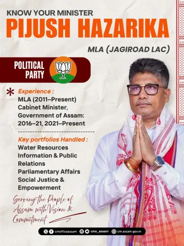 CM Assam: Pijush Hazarika Sworn In as Minister