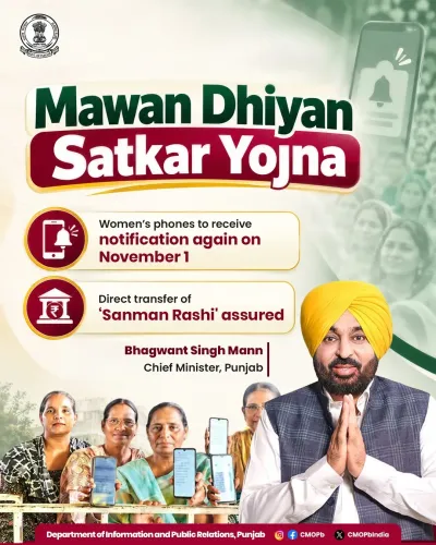CM Bhagwant Mann Announces Nov 1 Mawan Dhiyan Satkar Instalment
