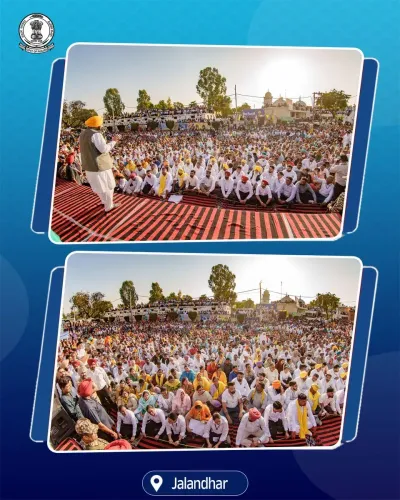 CM Bhagwant Mann hands ₹51 lakh to Sarinh village at Lok Milni