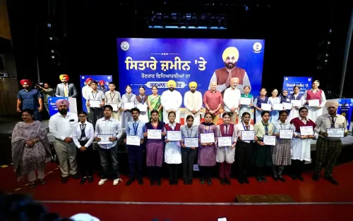 CM Bhagwant Mann Honours PSEB Toppers at Sitare Zameen Te