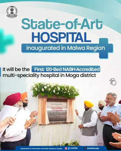 CM Bhagwant Mann Inaugurates NABH-Accredited Capitol Hospital in Moga