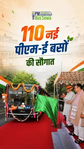 CM Bhajan Lal: 110 PM e-Buses for 8 Rajasthan Cities