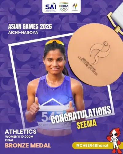CM Bhajan Lal congratulates Seema Kumari on Asian Games 2026 bronze