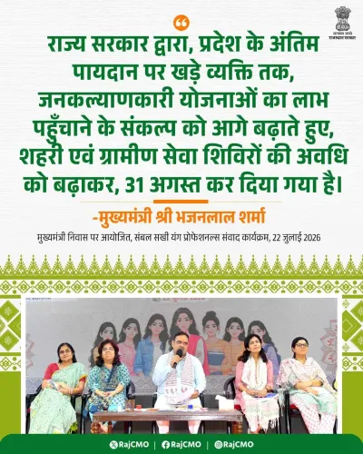 CM Bhajan Lal extends Rajasthan seva shivirs to Aug 31