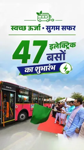 CM Bhajan Lal Flags Off Rajasthan Roadways Electric Buses