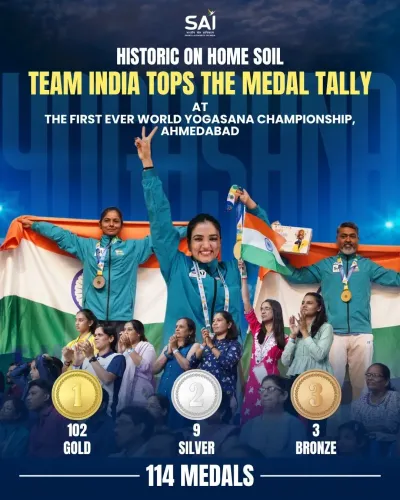 CM Bhajan Lal Hails India's 114 Medals at World Yogasana Championship