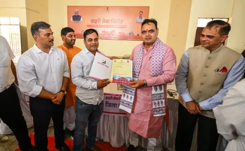 CM Bhajan Lal inspects urban service camp in Sanganer