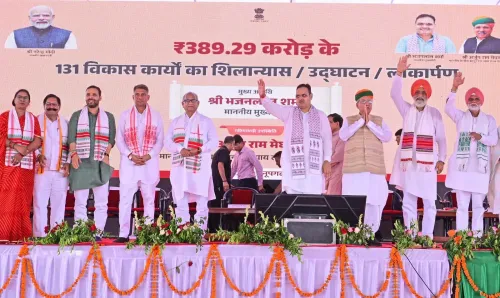 CM Bhajan Lal Launches ₹390 Cr Projects in Anupgarh