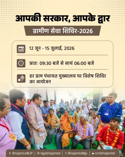 CM Bhajan Lal launches Grameen Seva Shivir 2026 in Rajasthan