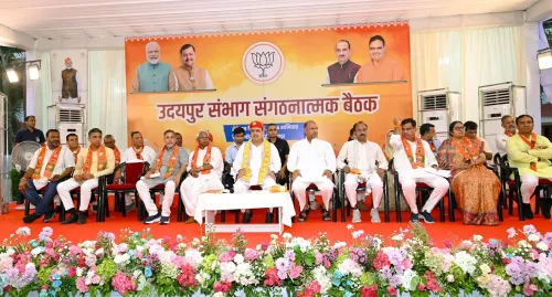 CM Bhajan Lal meets BJP workers in Udaipur, eyes Panchayat polls