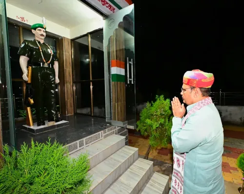 CM Bhajan Lal Pays Tribute to 1965 War Martyr in Nagaur