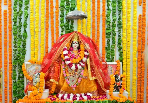 CM Bhajan Lal performs Kanya Puja on Ashtami-Navami