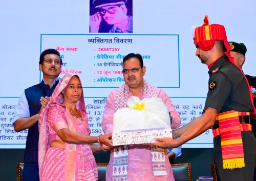 CM Bhajan Lal Sharma Honours Kargil Heroes at Jaipur Event