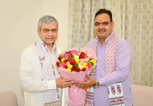CM Bhajan Lal Sharma Hosts Rail Minister Vaishnaw at CM Residence