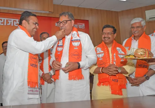 CM Bhajan Lal Sharma meets BJP Rajya Sabha candidates before nomination