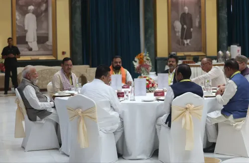 CM Bhajan Lal Sharma Meets PM Modi at NITI Aayog Session
