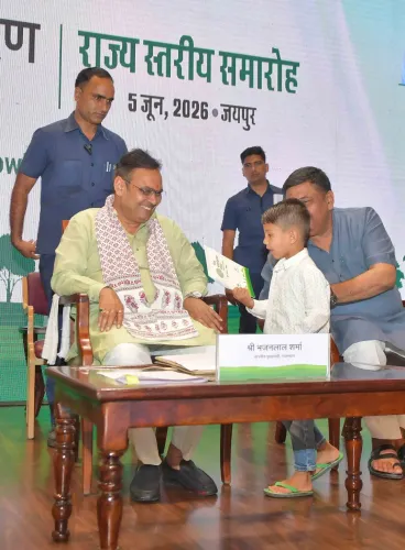CM Bhajan Lal Sharma Meets Young Environment Champions on World Environment Day