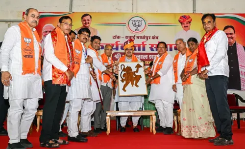 CM Bhajan Lal Sharma Rallies BJP Workers in Diggi for Panchayat Polls