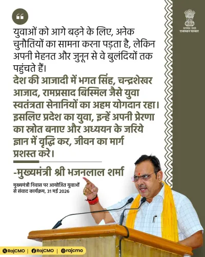 CM Bhajan Lal Urges Rajasthan Youth to Pursue Knowledge