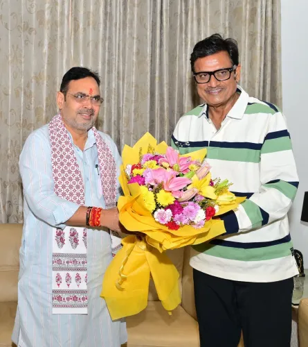 CM Bhajan Lal Visits Senior BJP Leader Rajendra for Health Check