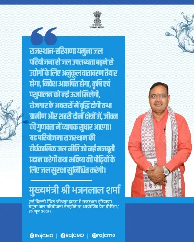CM Bhajanlal backs Rajasthan-Haryana Yamuna water project