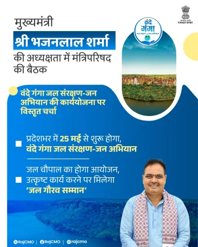 CM Bhajanlal Chairs Cabinet Meet on Vande Ganga Water Drive