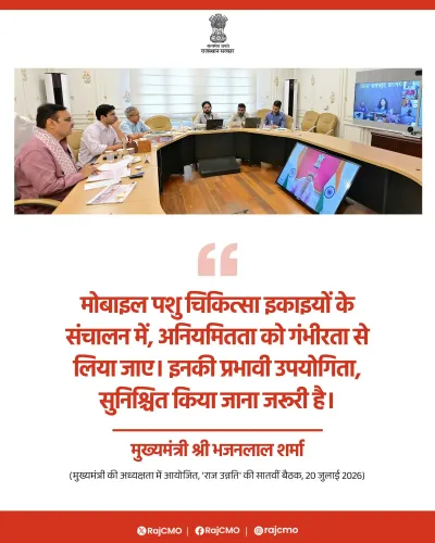 CM Bhajanlal flags irregularities in Rajasthan mobile vet units