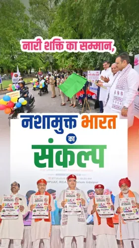CM Bhajanlal flags off Nari Shakti Rally, joins Modi's drug-free youth drive