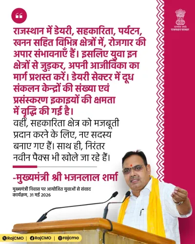 CM Bhajanlal flags vast jobs potential in Rajasthan's key sectors