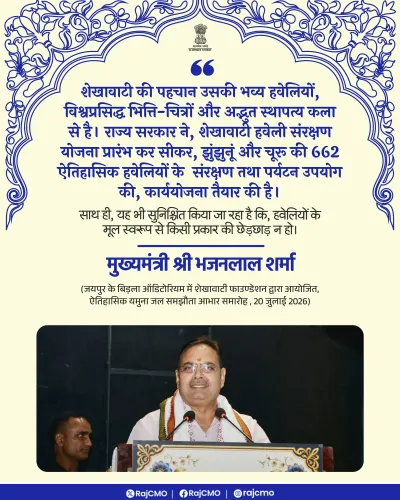 CM Bhajanlal Highlights Shekhawati's Heritage Identity