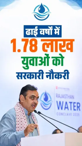 CM Bhajanlal Opens Rajasthan Water Conclave 2026, Cites 1.78 Lakh Jobs