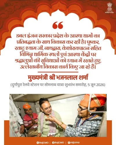 CM Bhajanlal Pledges Faith-Site Development Across Rajasthan