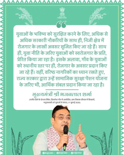 CM Bhajanlal Pushes Govt Jobs and Private Hiring for Rajasthan Youth
