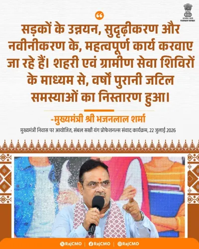CM Bhajanlal Pushes Road Upgradation Across Rajasthan