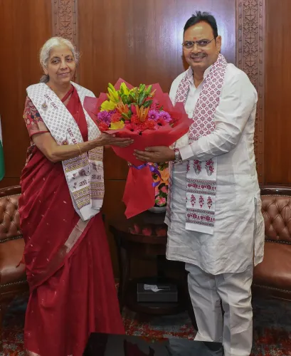 CM Bhajanlal Sharma Meets FM Sitharaman in New Delhi
