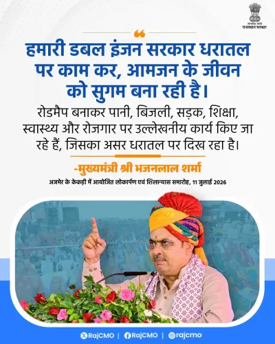 CM Bhajanlal's Rajasthan: Double Engine Govt Easing Lives