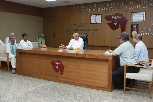 CM Bhupendra Patel Chairs SWAGAT Grievance Hearing in Gandhinagar
