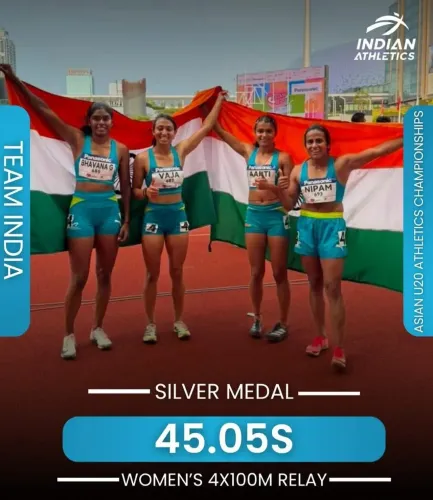 CM Bhupendra Patel Hails India's Silver in Asian U20 4x100m Relay