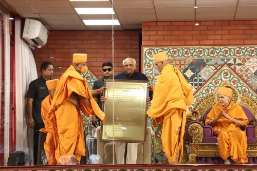 CM Bhupendra Patel joins BAPS temple consecration in Morbi
