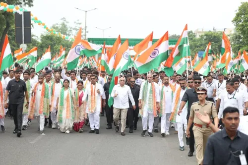 CM Bhupendra Patel joins thousands at Gandhinagar Tiranga Yatra