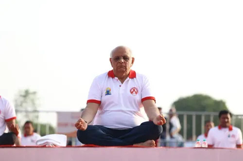 CM Bhupendra Patel joins Yoga Day event at Mansa, Gujarat